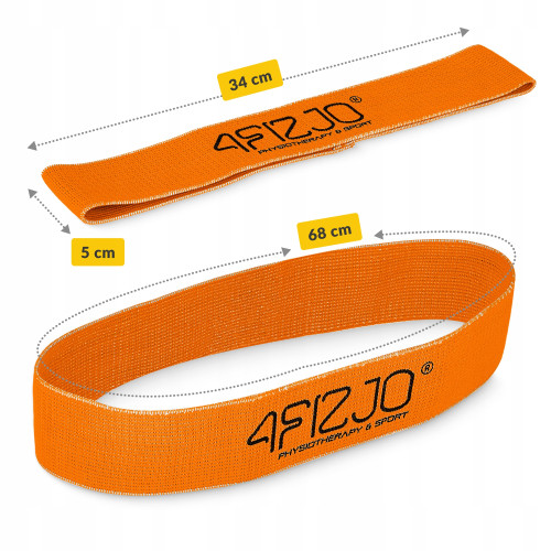 Резинка для фітнеса  4FIZJO Flex Band 1-5 кг Orange - фото №5